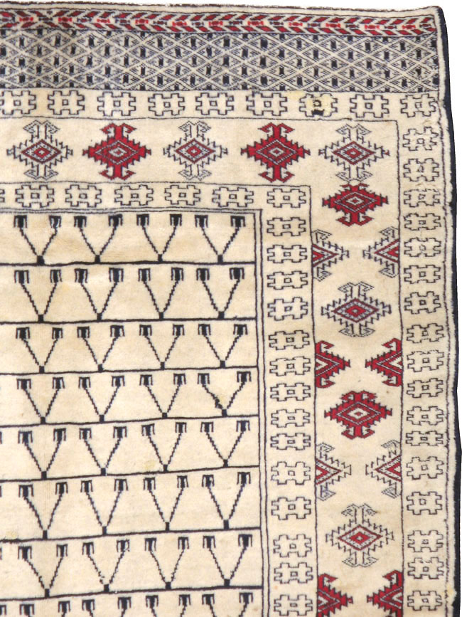 Vintage Persian Baluch Rug, No.13313 - Gss