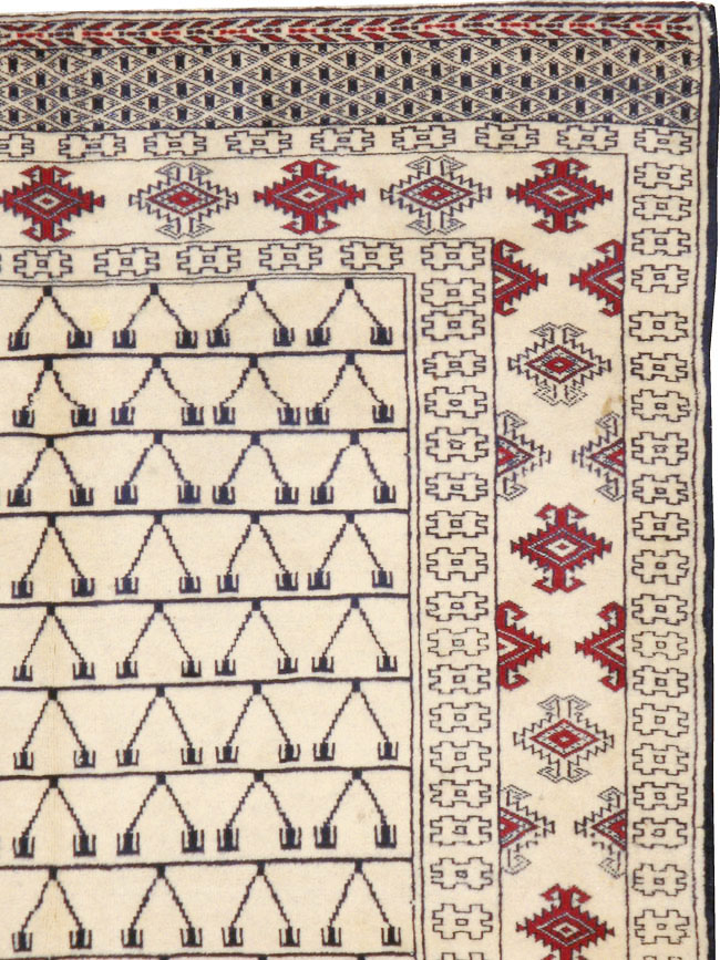 Vintage Persian Baluch Rug, No.13313 - Gss