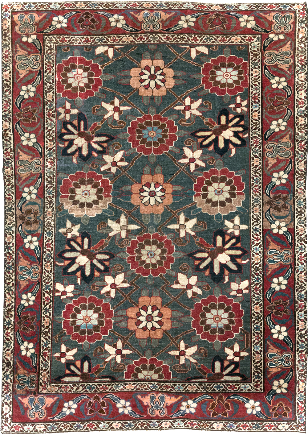 Antique Persian Malayer Rug, No.13314 - Gss