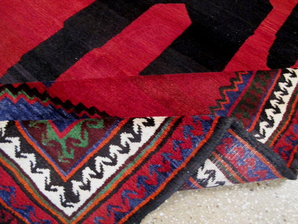 Vintage Shiraz Pictorial Rug, No.13322 - Gss