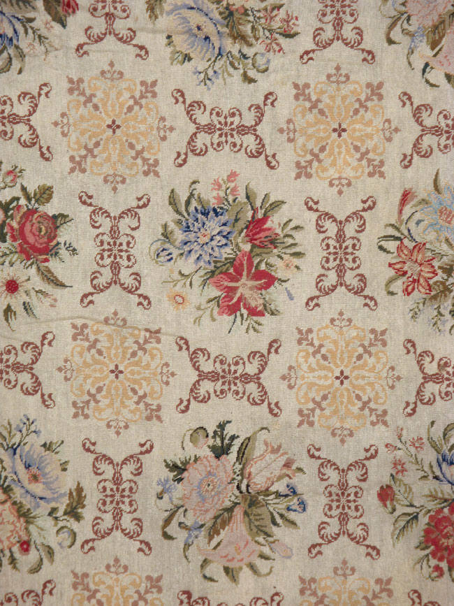 Antique English Needlepoint Rug, No.13325 - Gss