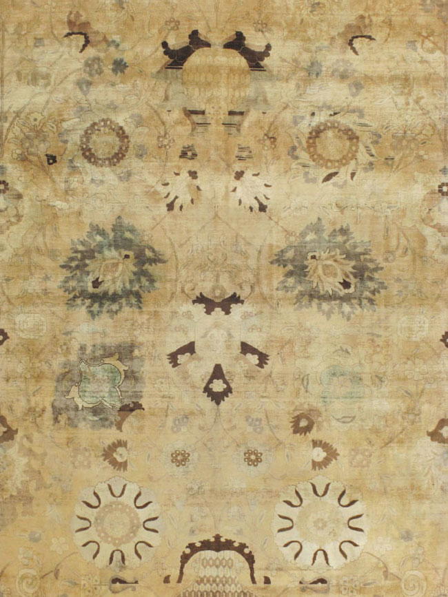 Antique Persian Tabriz Carpet, No.13346 - Gss