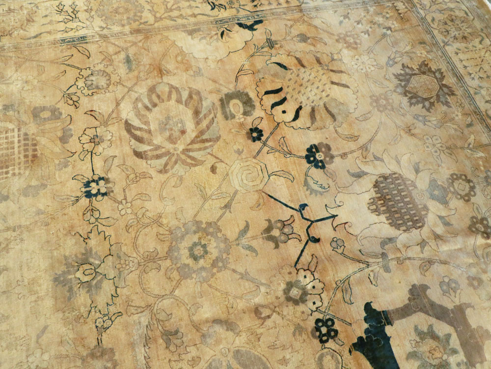 Antique Persian Tabriz Carpet, No.13346 - Gss