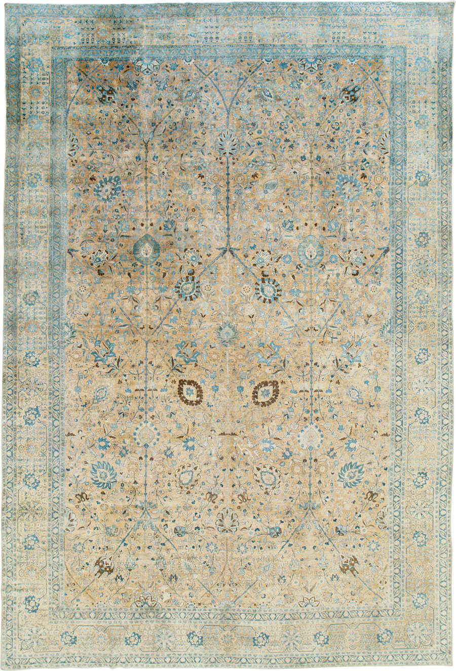 Antique Persian Tabriz Carpet, No.13347 - Gss