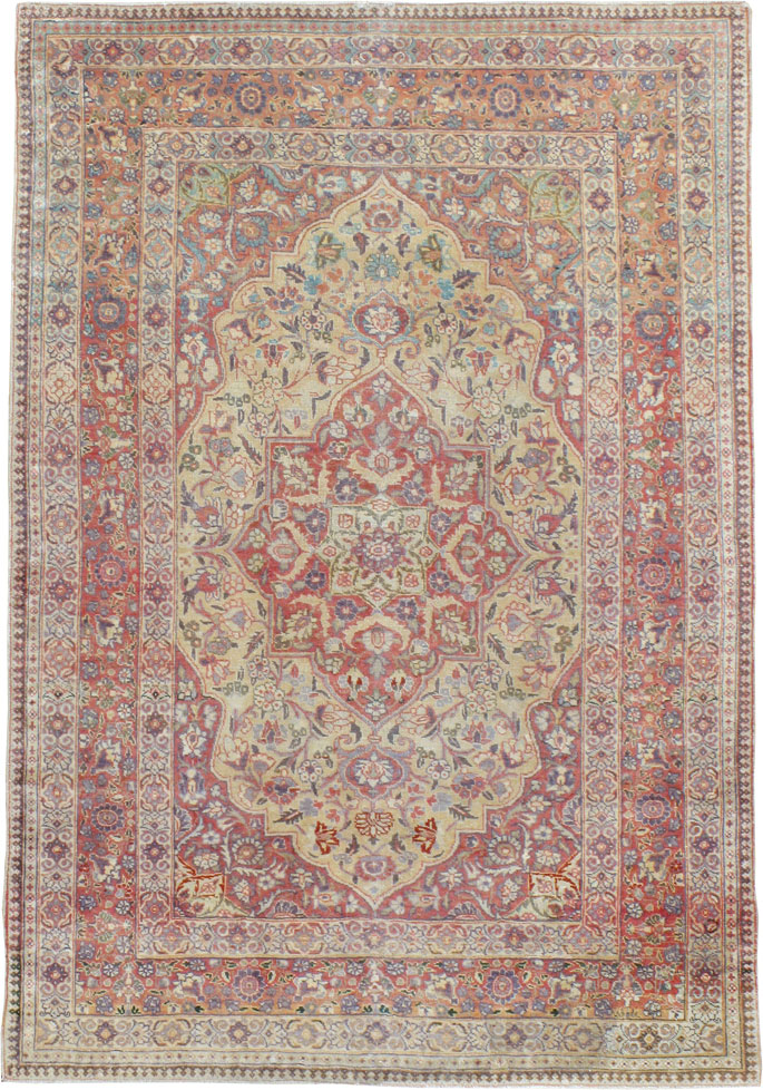 Antique Persian Tabriz Rug, No.13362 - Gss