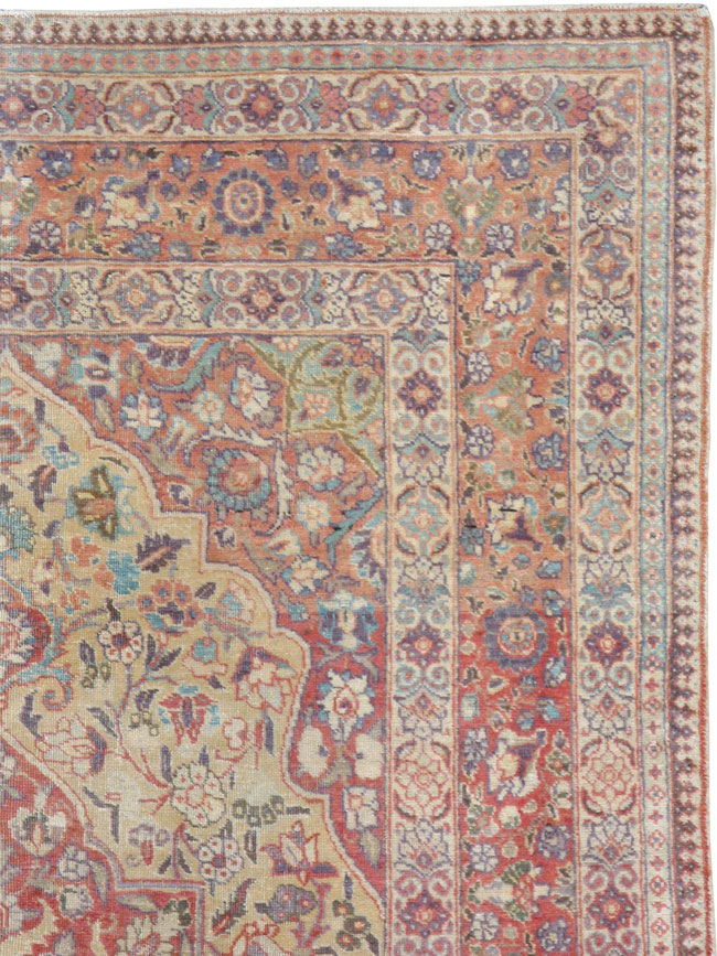 Antique Persian Tabriz Rug, No.13362 - Gss