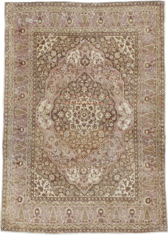 Antique Persian Tabriz Rug, No.13363 - Gss