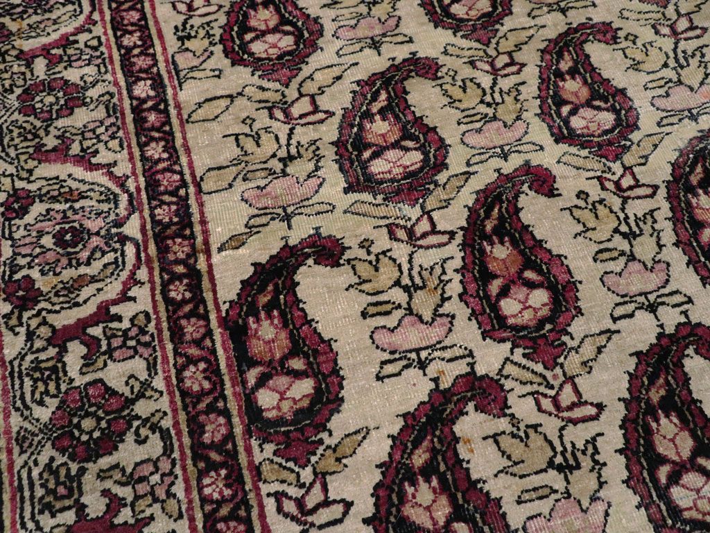 Antique Persian Lavar Kerman Rug, No.13384 - Gss