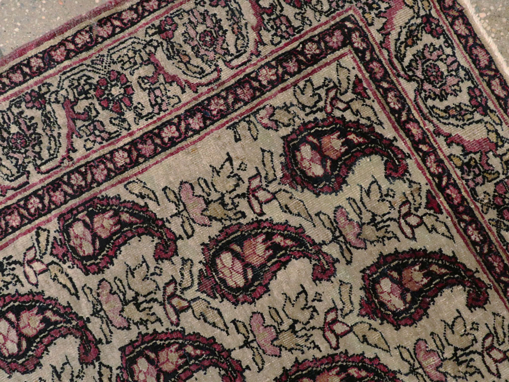 Antique Persian Lavar Kerman Rug, No.13384 - Gss