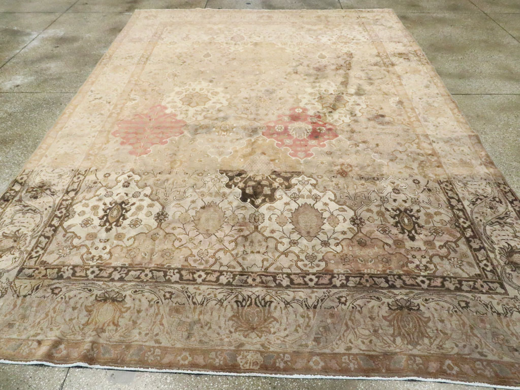 Antique Persian Tabriz Carpet, No.13411 - Gss
