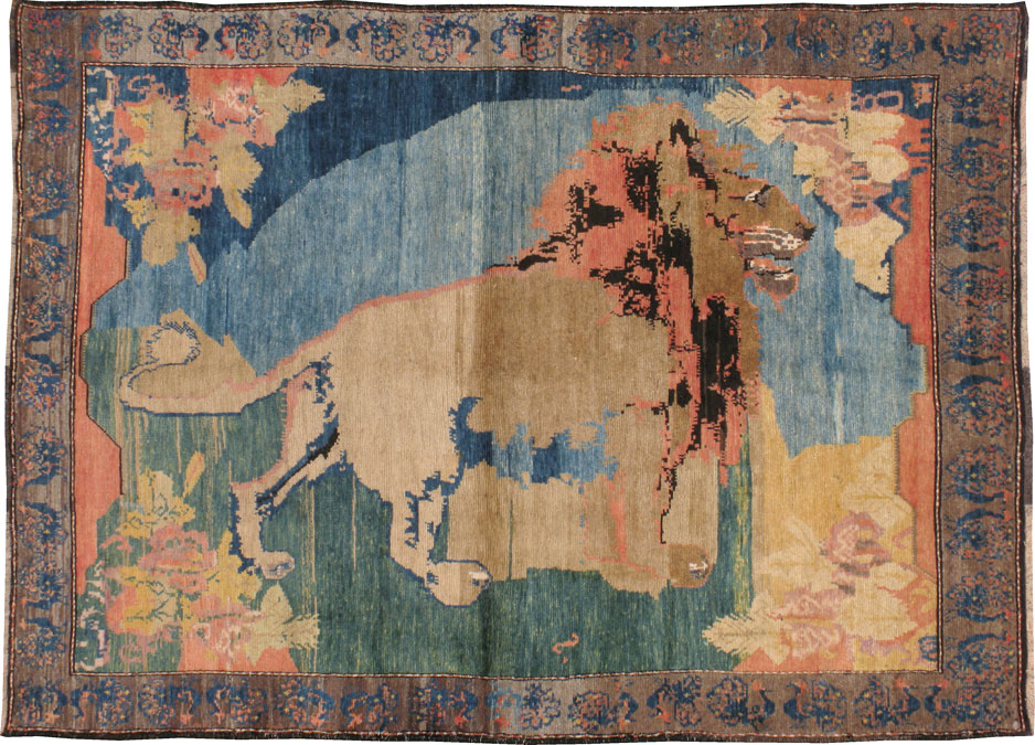 Vintage Persian Gabbeh Pictorial Rug, No.13419 - Gss