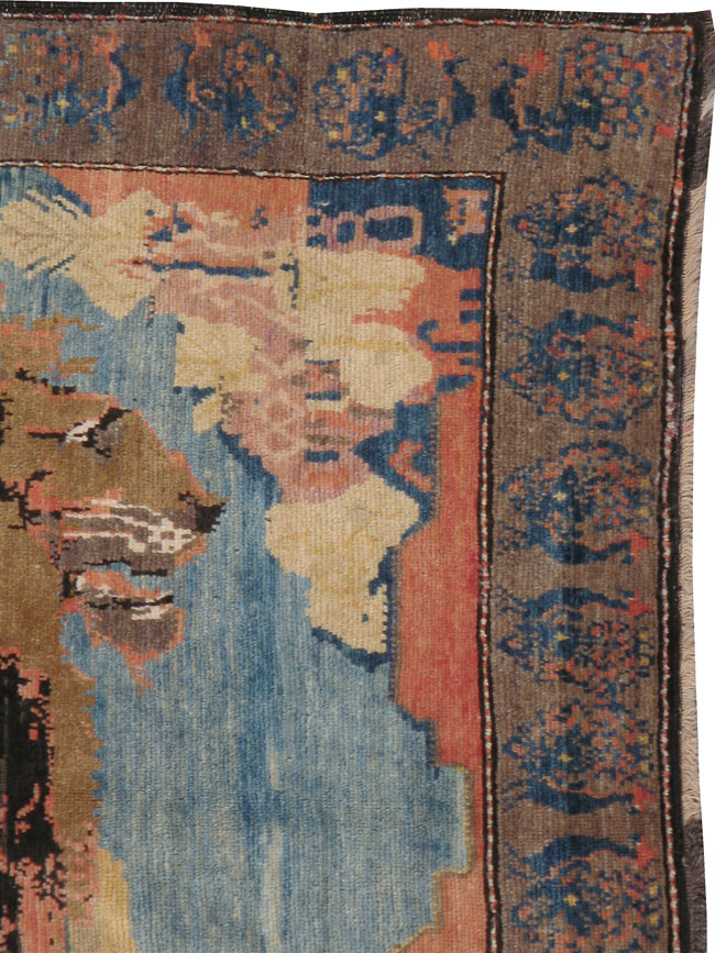 Vintage Persian Gabbeh Pictorial Rug, No.13419 - Gss