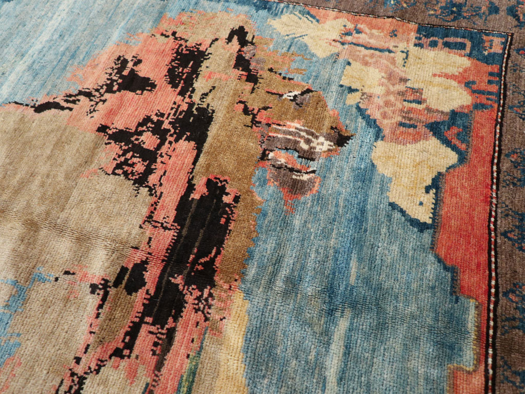 Vintage Persian Gabbeh Pictorial Rug, No.13419 - Gss