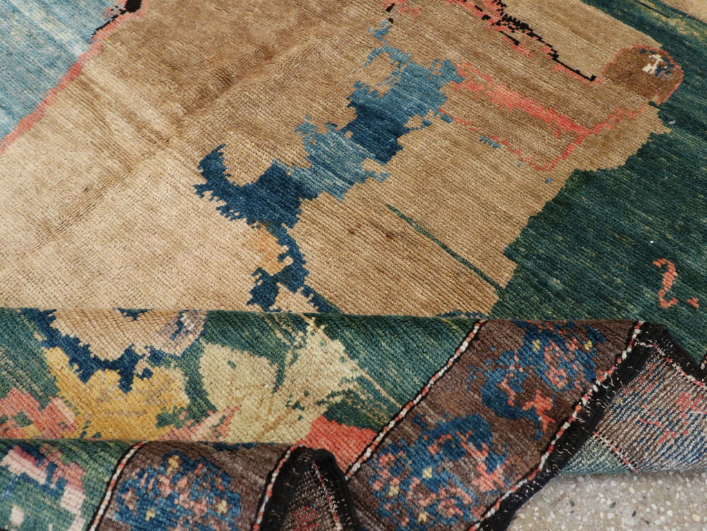 Vintage Persian Gabbeh Pictorial Rug, No.13419 - Gss