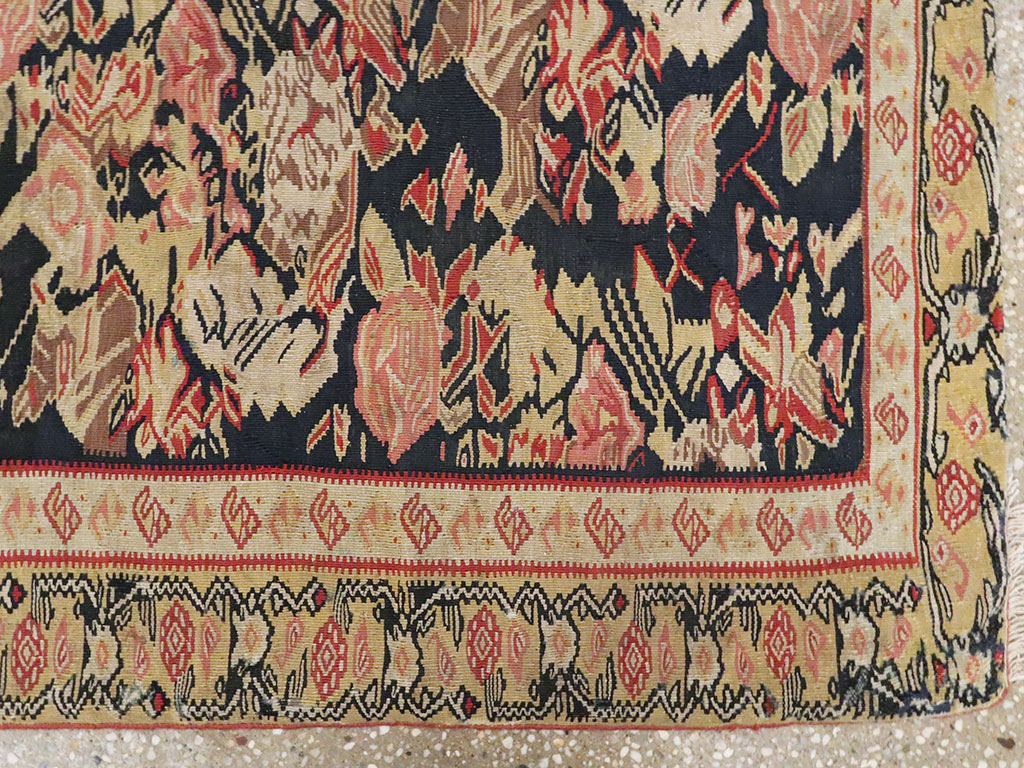 Antique Persian Senneh Kilim, No.13433 - Gss