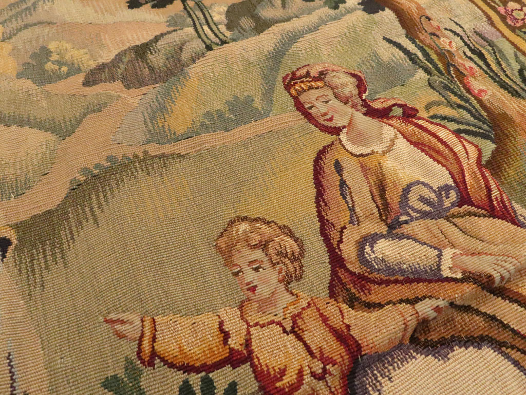 Antique French Tapestry, No.13436 - Gss