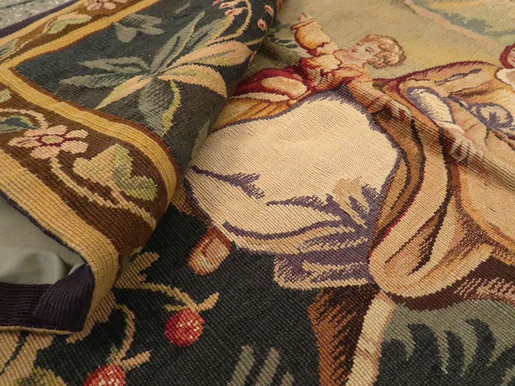 Antique French Tapestry, No.13436 - Gss