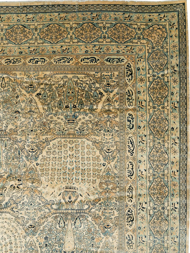 Vintage Indian Lahore Oversize Carpet, No.13446 - Gss