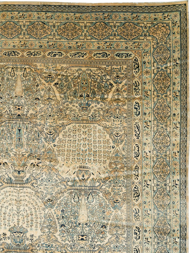 Vintage Indian Lahore Oversize Carpet, No.13446 - Gss