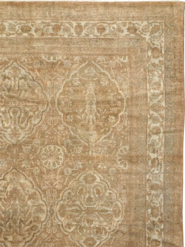 Antique Indian Agra Square Room Size Carpet, No.13455 - Gss