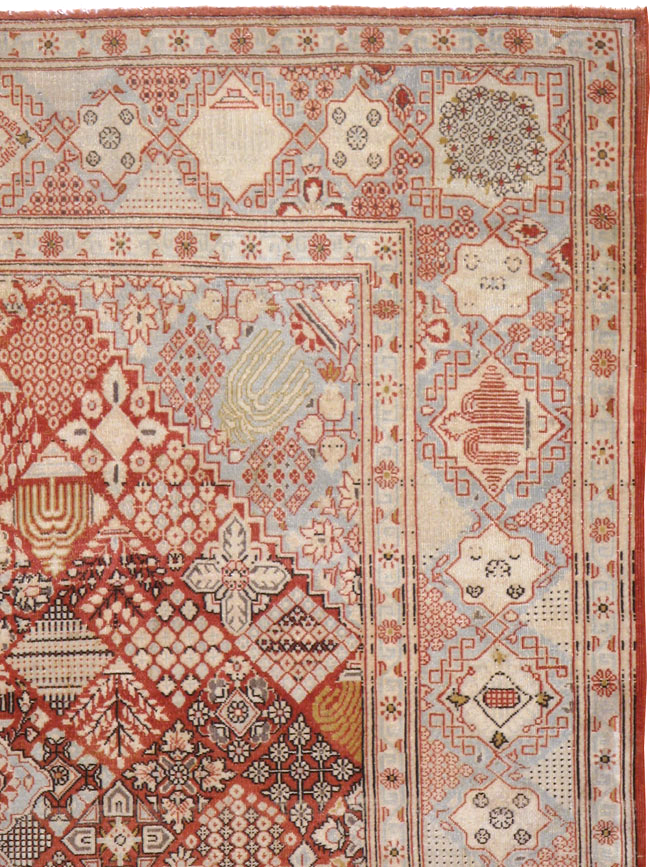 Vintage Persian Kashan Rug, No.13477 - Gss