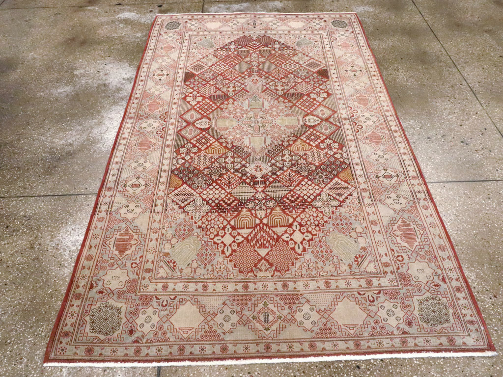 Vintage Persian Kashan Rug, No.13477 - Gss
