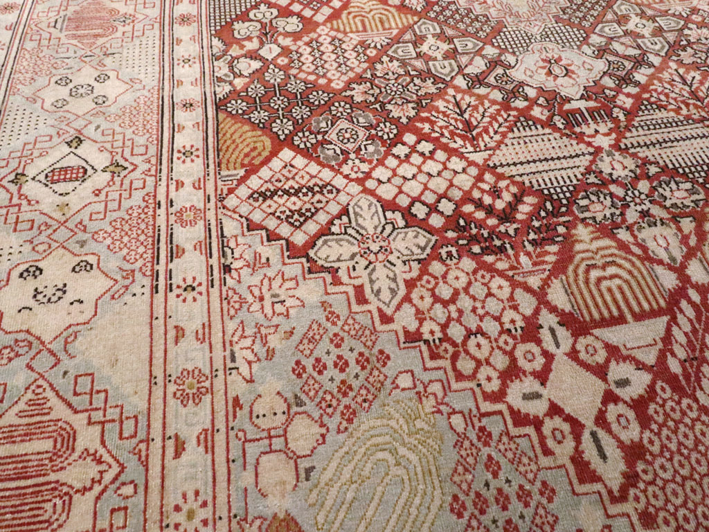 Vintage Persian Kashan Rug, No.13477 - Gss