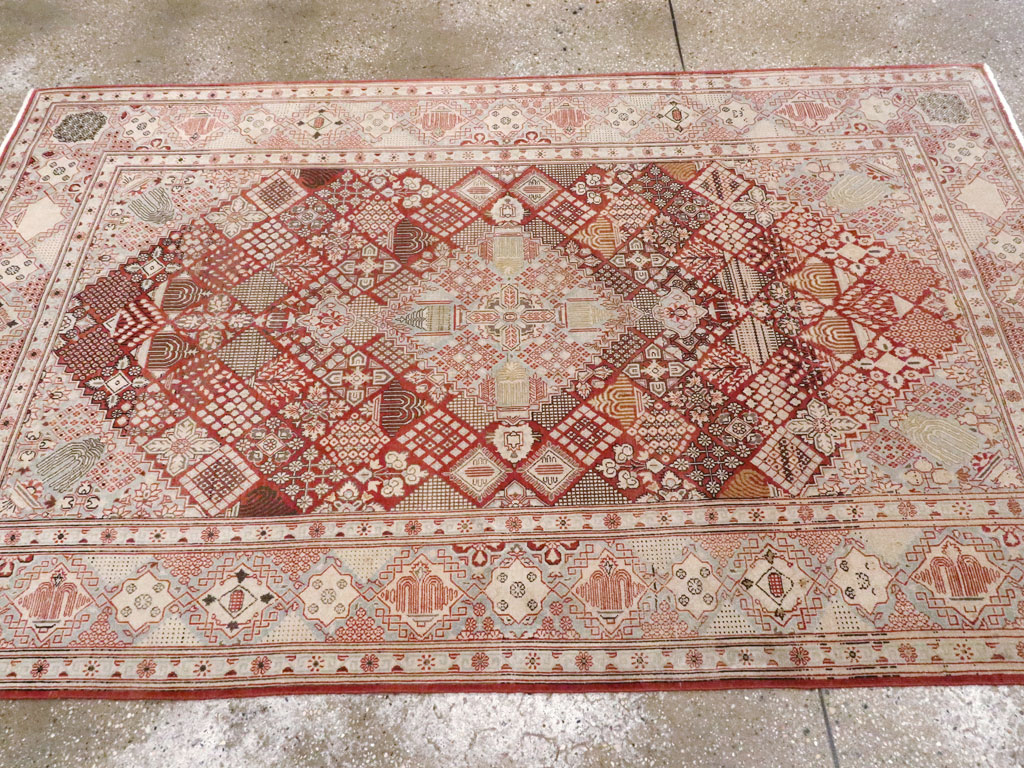 Vintage Persian Kashan Rug, No.13477 - Gss