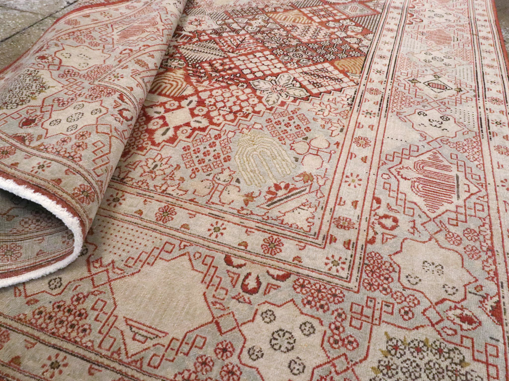 Vintage Persian Kashan Rug, No.13477 - Gss