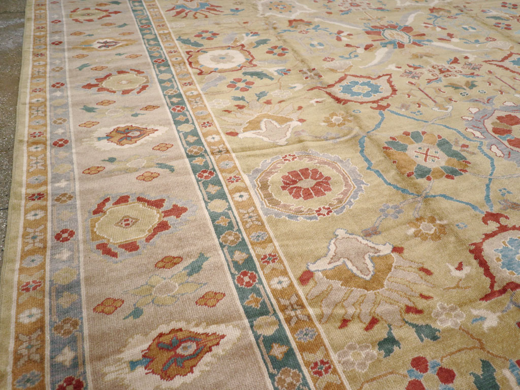 Modern Turkish Oushak Large Carpet, No.13488 - Gss