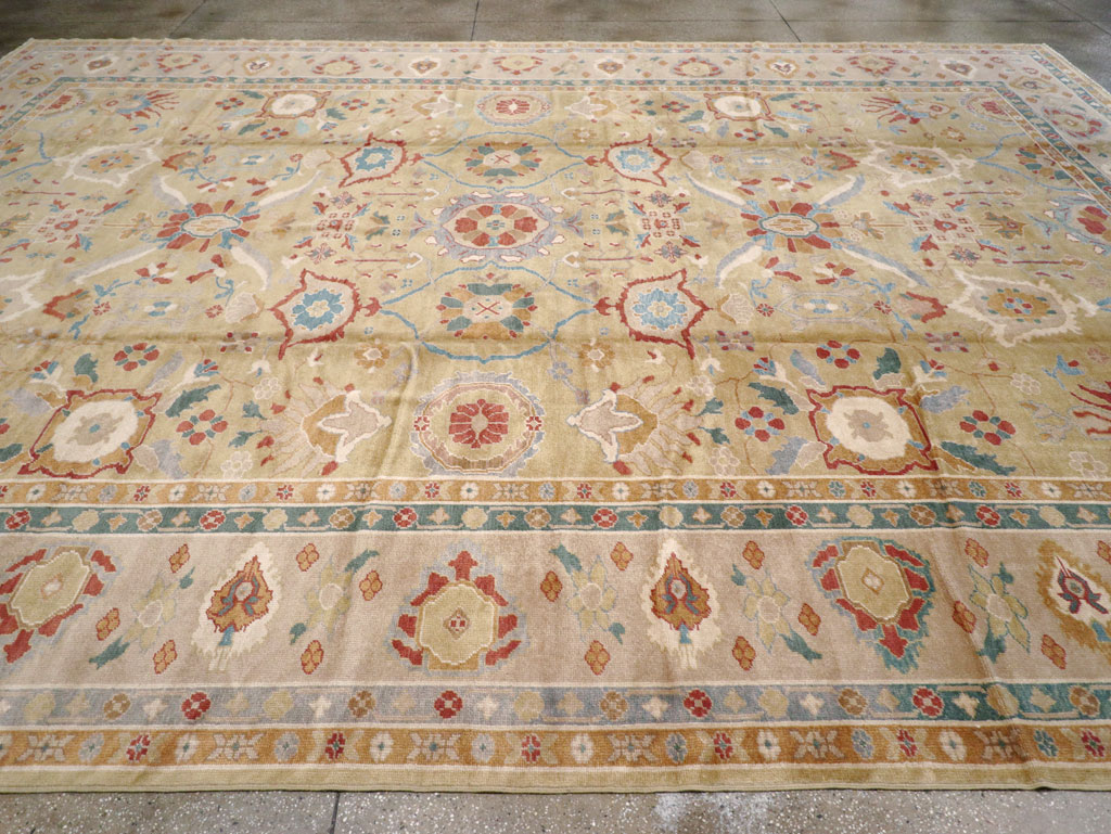 Modern Turkish Oushak Large Carpet, No.13488 - Gss