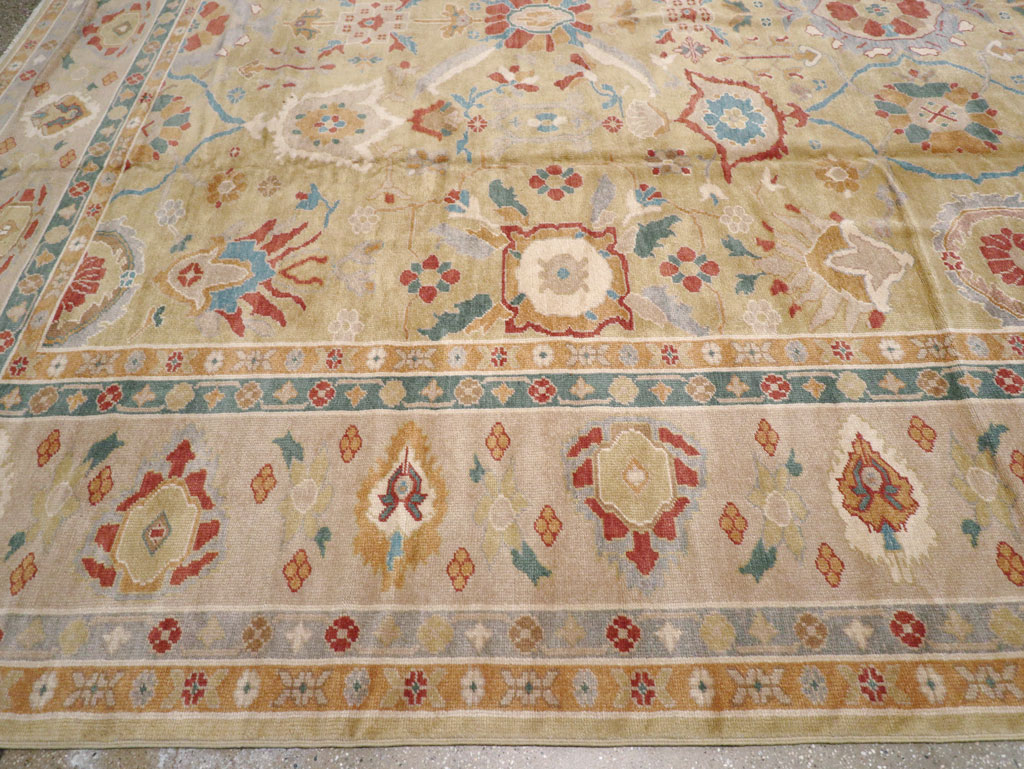 Modern Turkish Oushak Large Carpet, No.13488 - Gss