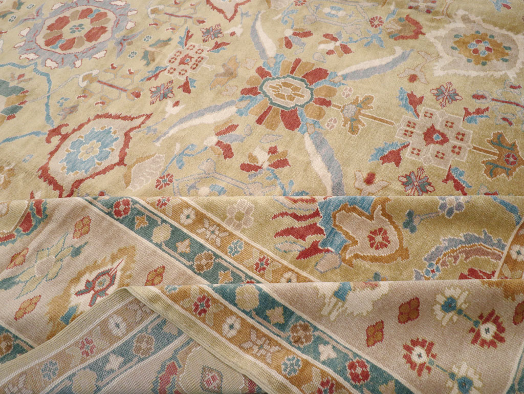 Modern Turkish Oushak Large Carpet, No.13488 - Gss