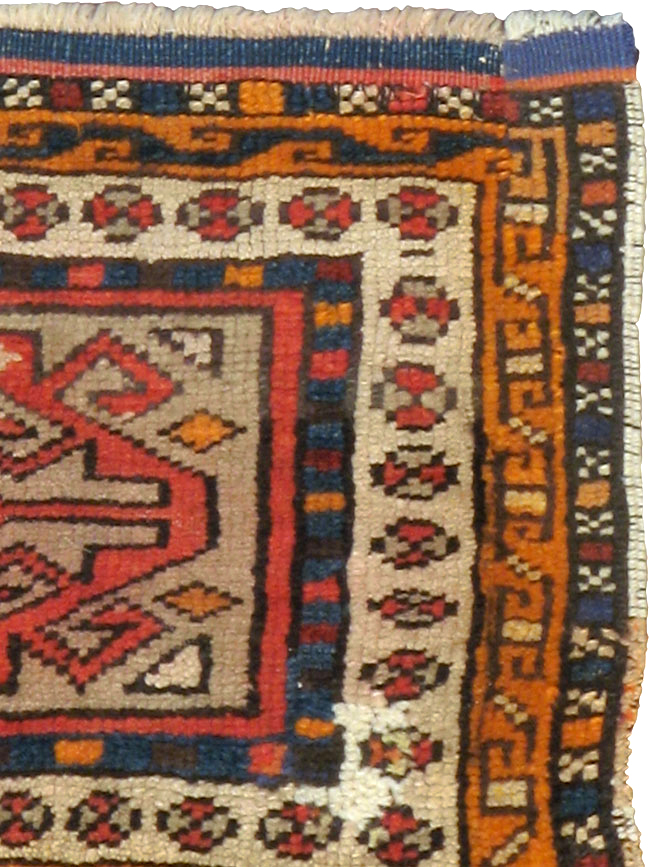 Antique Kurdish Persian Rug (Pair: 1 of 2), No.13497 - Gss
