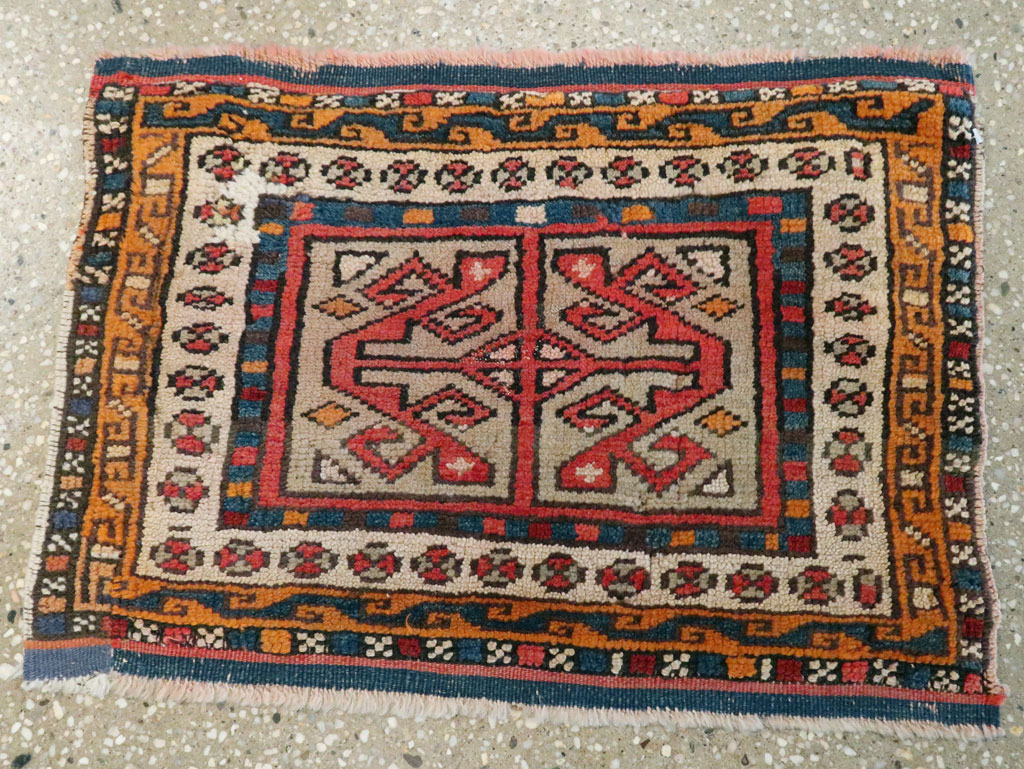 Antique Kurdish Persian Rug (Pair: 1 of 2), No.13497 - Gss
