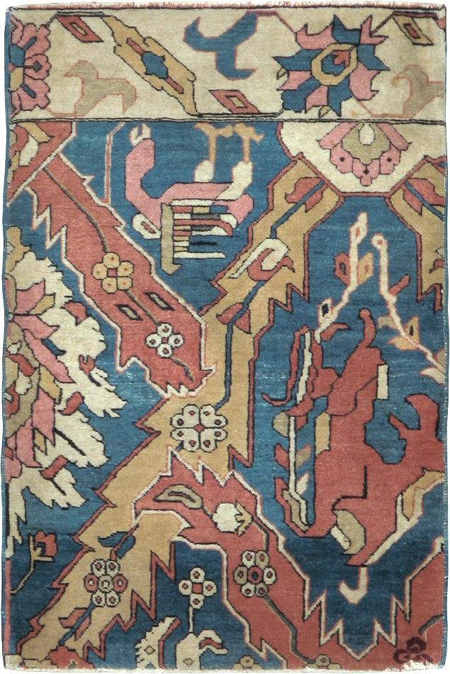 Antique Indian Larestan Sampler Rug, No.13498 - Gss