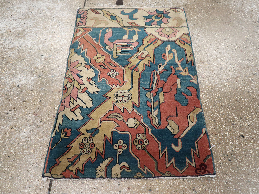 Antique Indian Larestan Sampler Rug, No.13498 - Gss