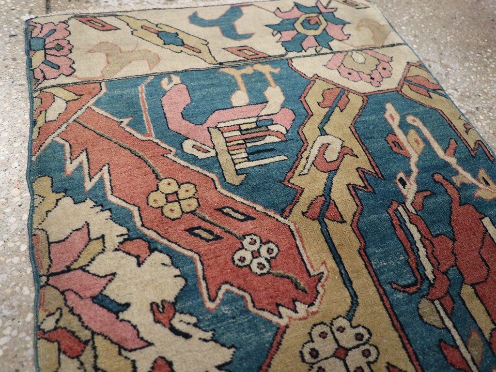Antique Indian Larestan Sampler Rug, No.13498 - Gss