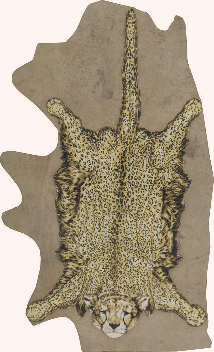 Persian Tabriz Lion Rug, No.13514 - Gss