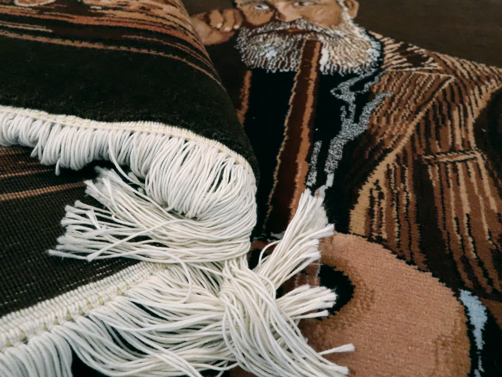 Vintage Persian Tabriz Pictorial Rug, No.13515 - Gss