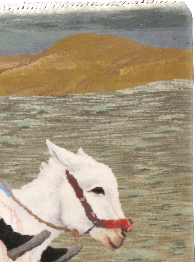 Modern Persian Tabriz Pictorial Rug, No.13516 - Gss