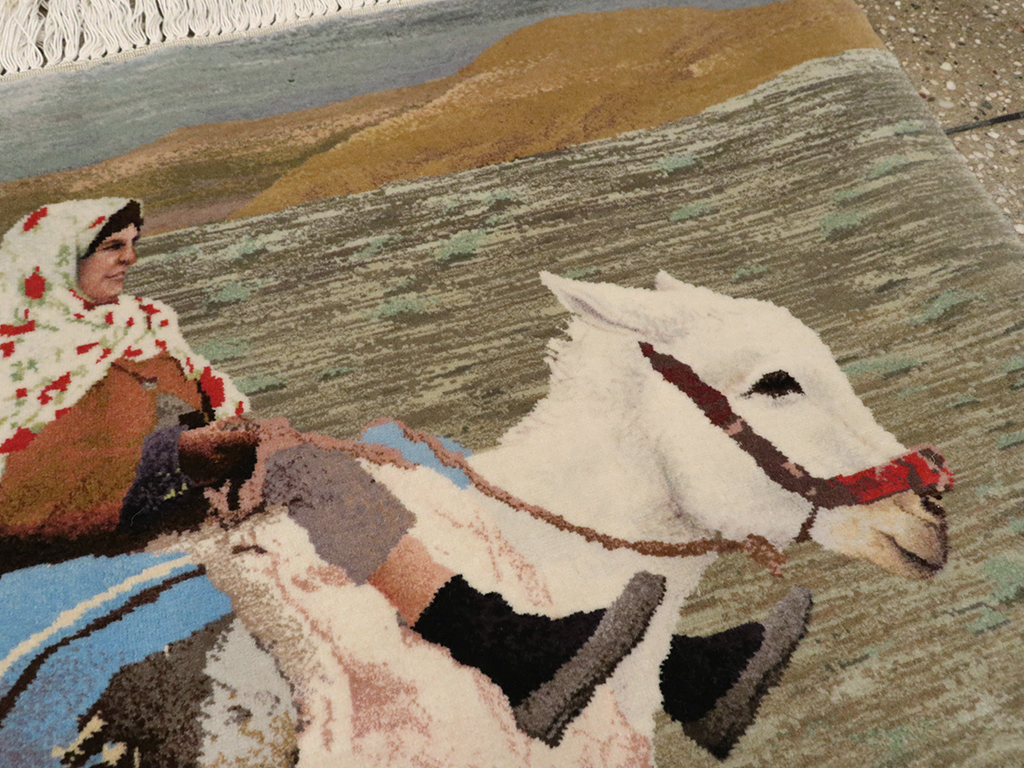 Modern Persian Tabriz Pictorial Rug, No.13516 - Gss