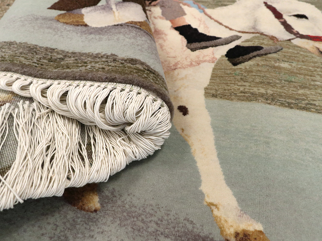 Modern Persian Tabriz Pictorial Rug, No.13516 - Gss