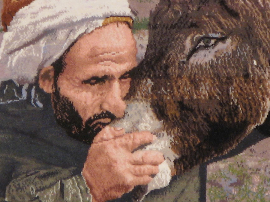 Modern Persian Tabriz Pictorial Rug, No.13517 - Gss