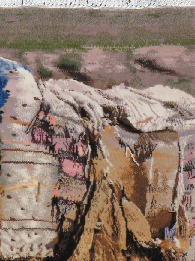 Modern Persian Tabriz Pictorial Rug, No.13517 - Gss