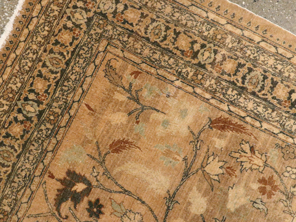 Antique Persian Tabriz Pictorial Carpet, No.13541 - Gss