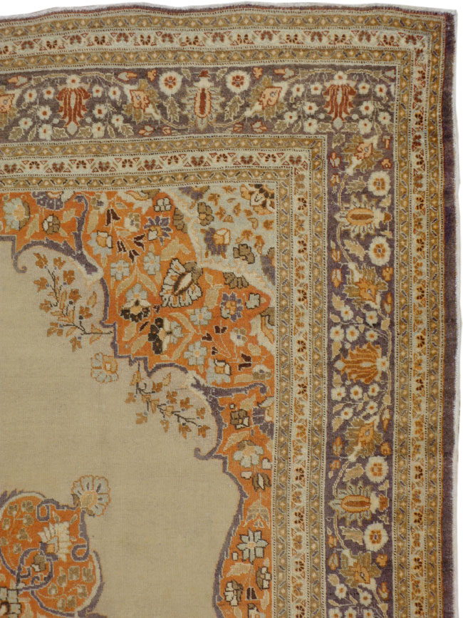 Antique Persian Tabriz Carpet, No.13585 - Gss