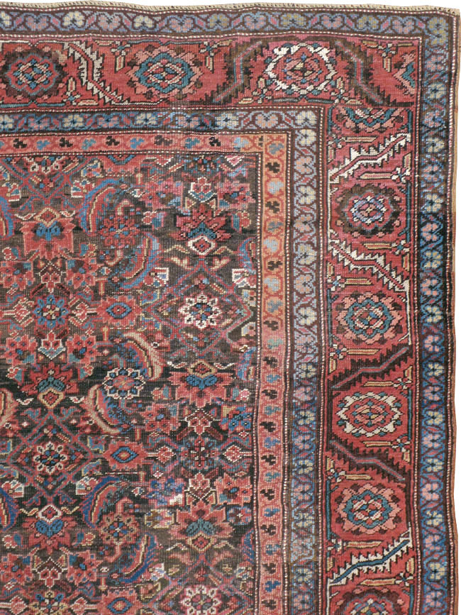 Antique Persian Bakshaish Carpet, No.13629 - Gss