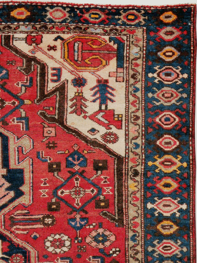 Vintage Persian Malayer Rug, No.13647 - Gss