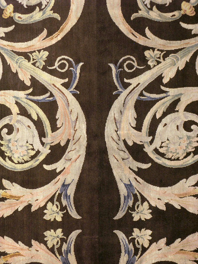 Antique French Savonnerie Carpet, No.13648 - Gss